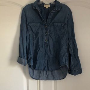 Denim top, chambray soft.